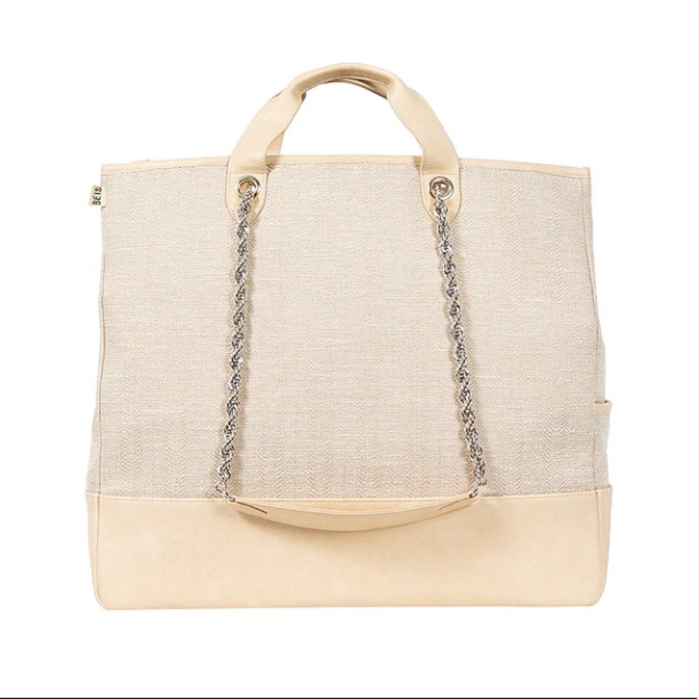 BÉIS Everyday Tote in beige. Sold out everywhere!